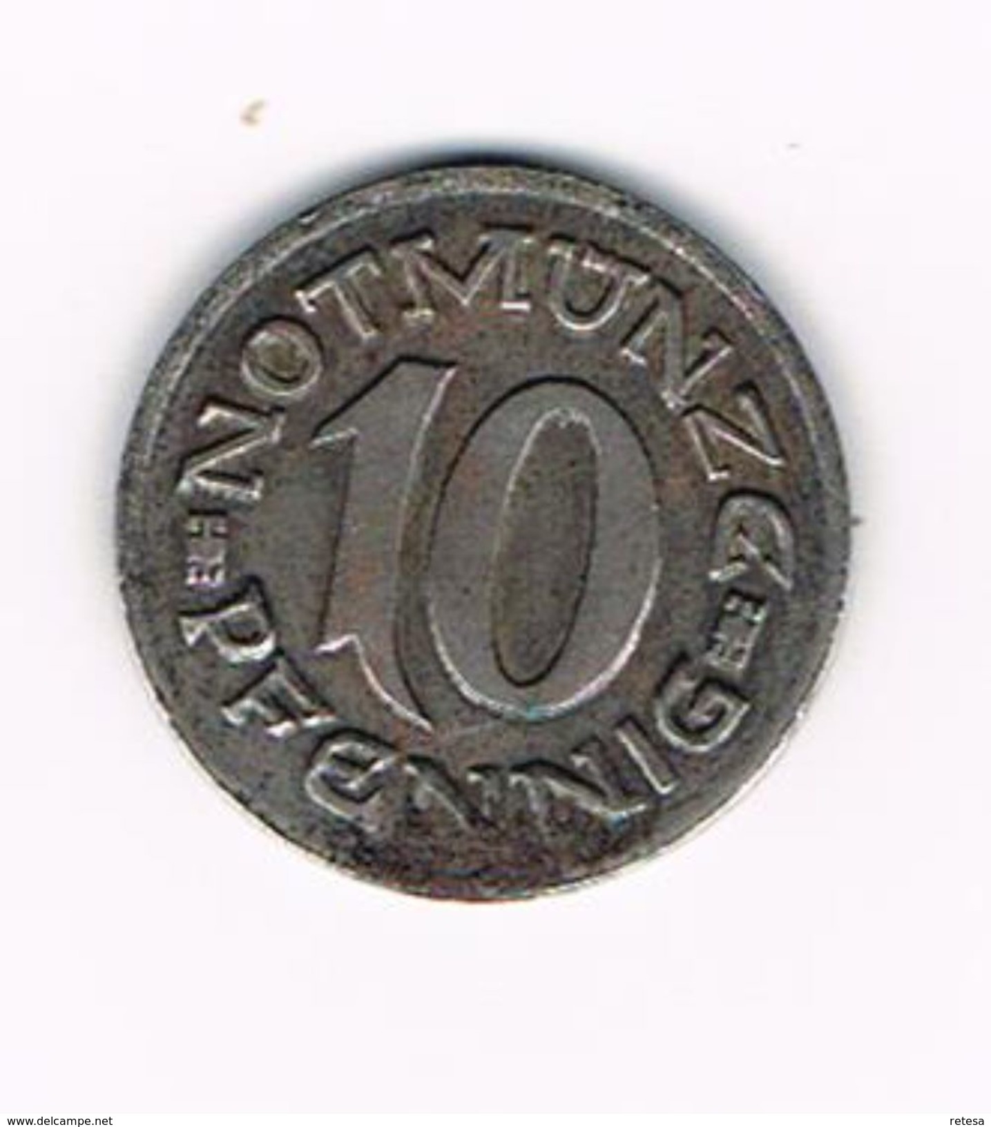 ) STADT AACHEN 1920  10 PFENNIG  NOTZMUNZE - Monétaires/De Nécessité