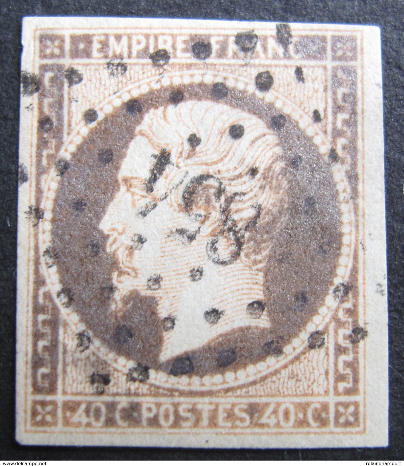 LOT R1595/10 - NAPOLEON III N°16 - PC 854 CHAMOUX (Savoie) INDICE 8 - 1853-1860 Napoléon III