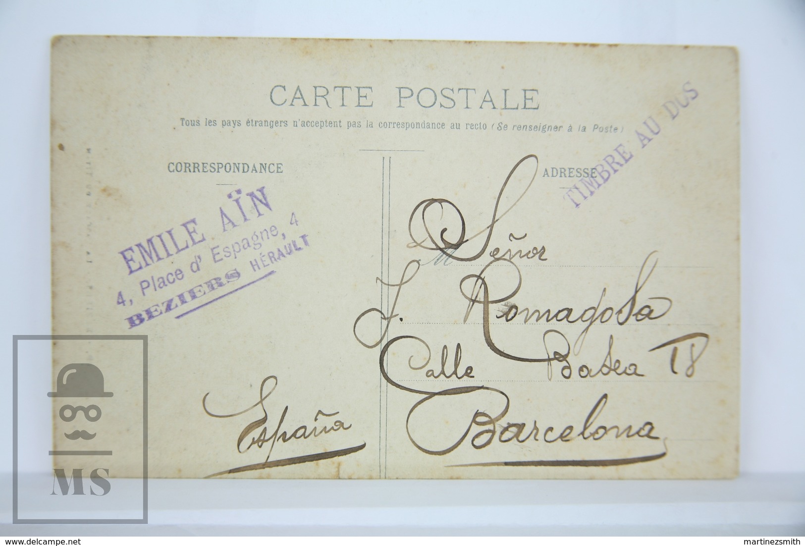 Old Postcard - France, Beziers - La Cascade Du Titan - Posted - Beziers