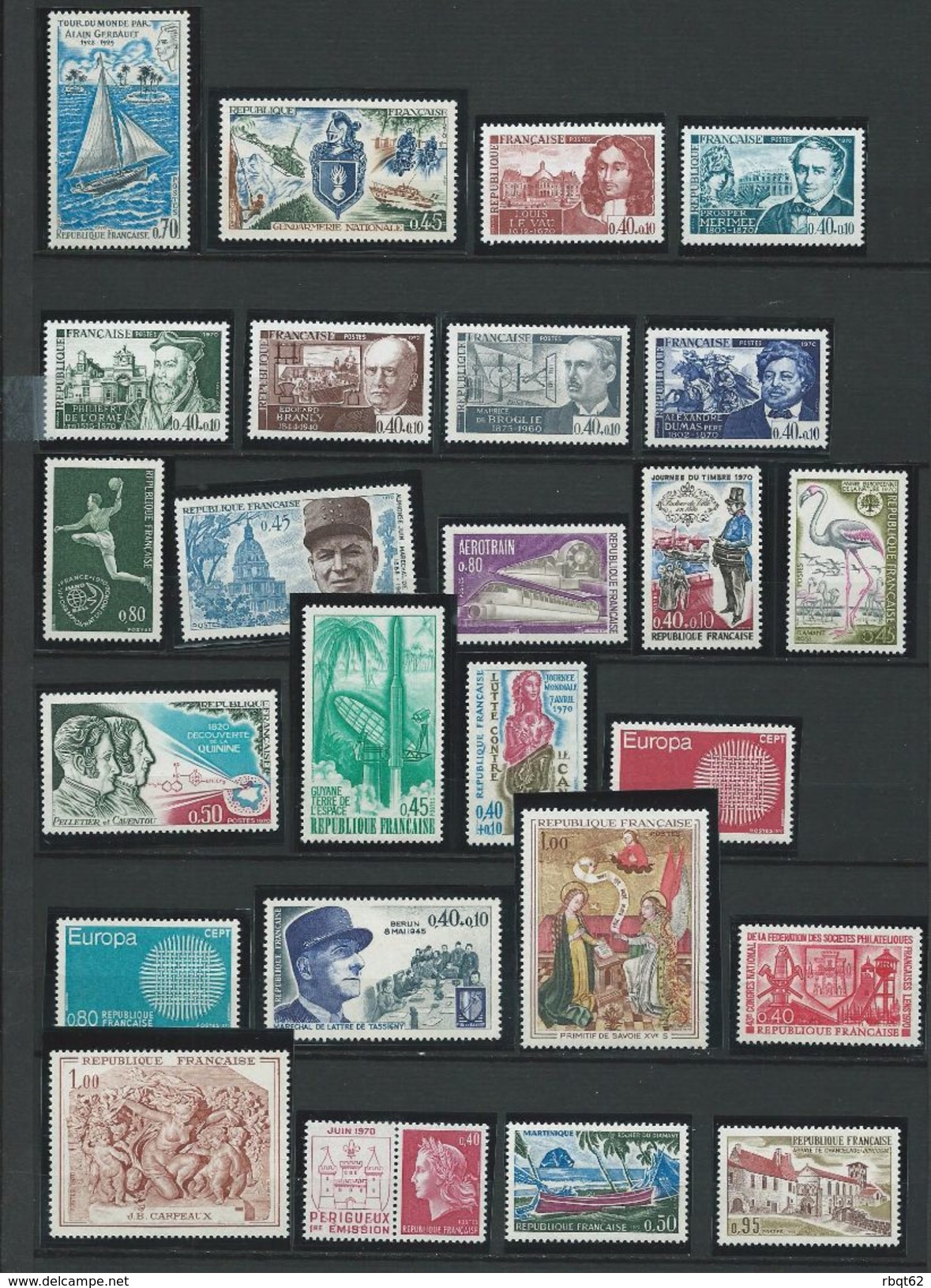 FRANCE - ANNEE COMPLETE 1970 - 42 Timbres Neufs Luxe** Du N° 1621 Au N° 1662.. Voir Descriptif. - 1970-1979