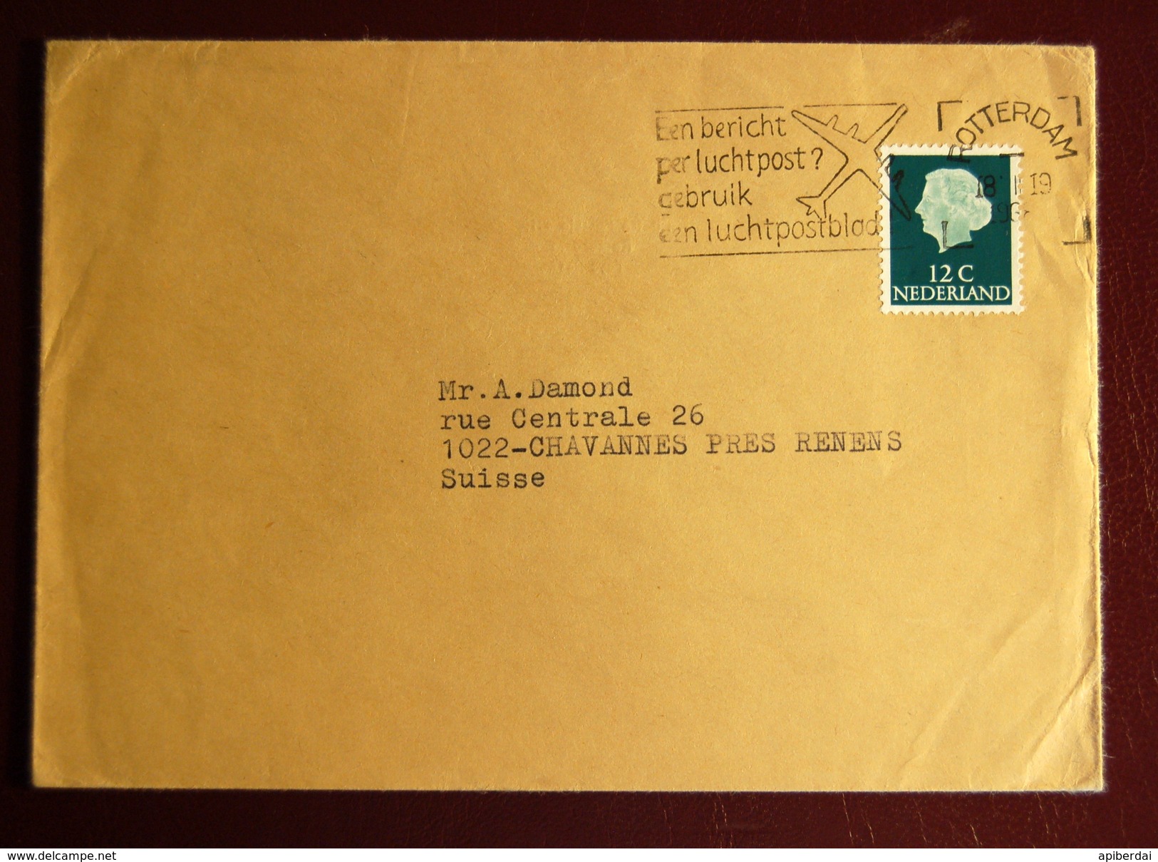 Nederland ( Pays-bas ) - Lettre 1968 - Cartas & Documentos