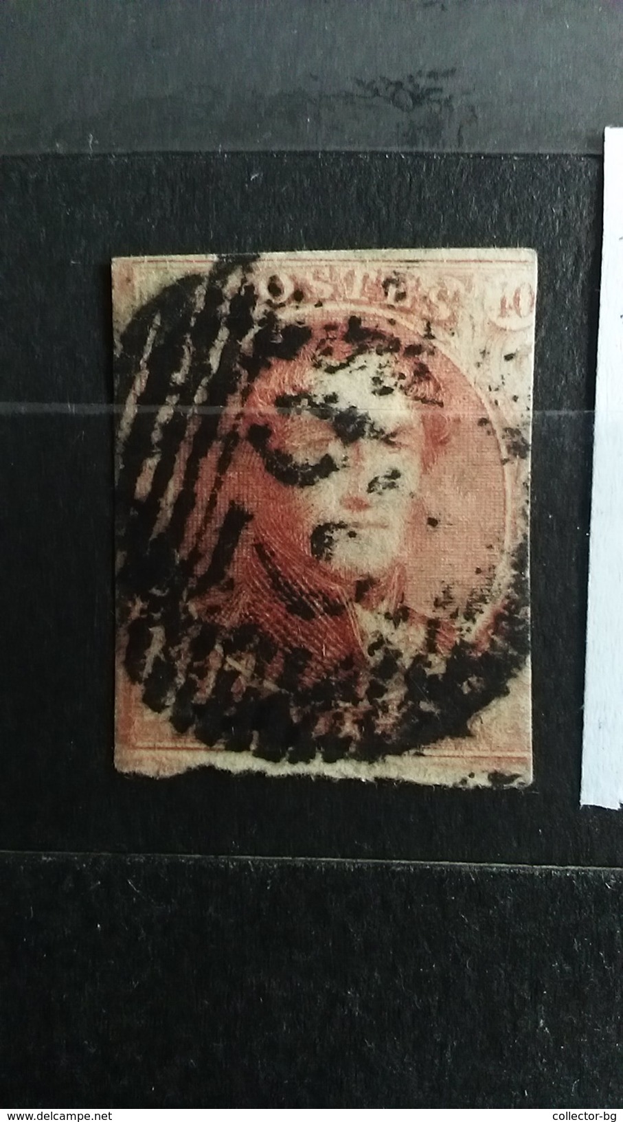 ULTRA RARE 40 CENTS Mi 9 130EURO BELGIUM BELGIE WMK 62 IMPERF  STAMP TIMBRE - 1849-1865 Médaillons (Autres)