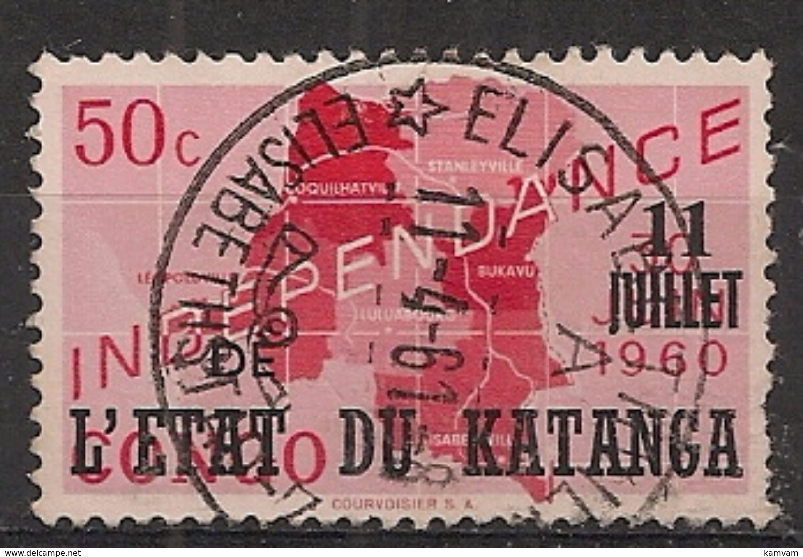 KATANGA 41 50c ELISABETHVILLE ELISABETHSTAD - Katanga