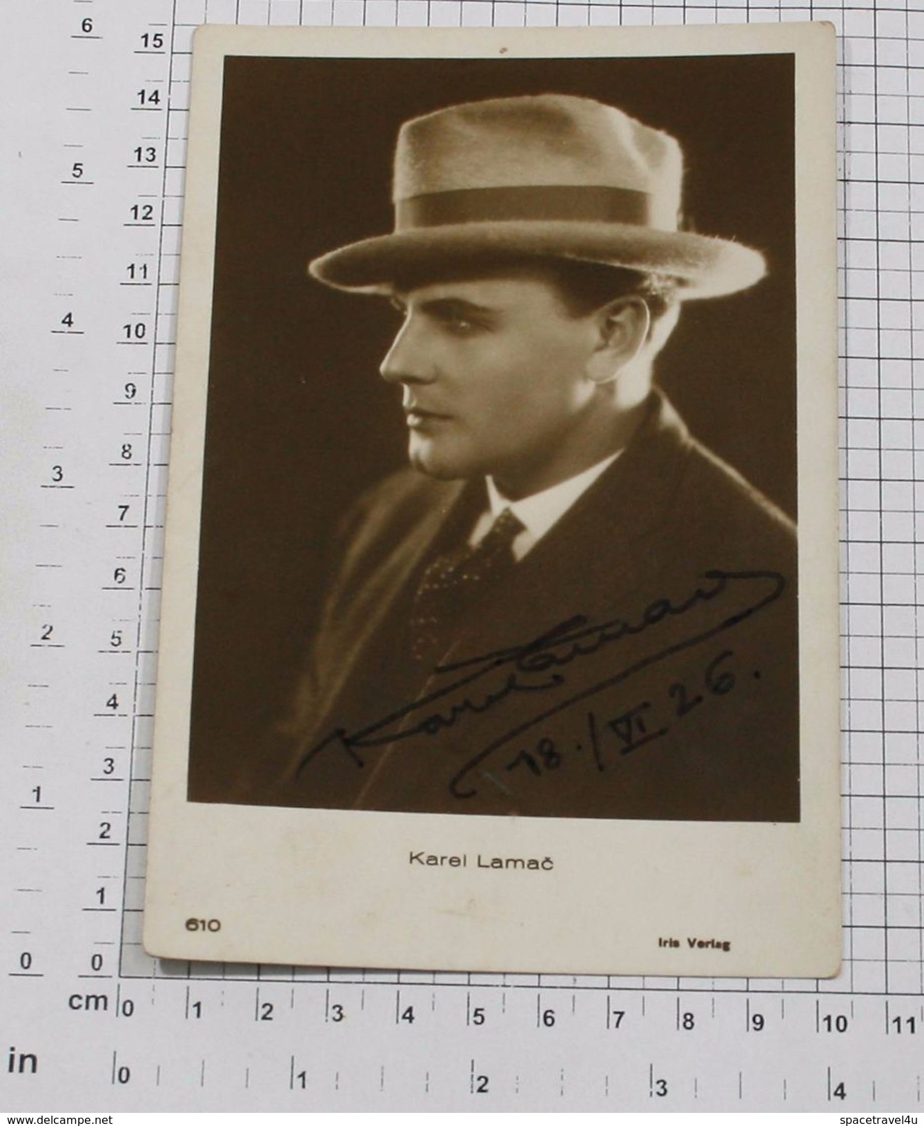 KAREL LAMAČ - Vintage PHOTO Autograph REPRINT (AT-41) - Other & Unclassified