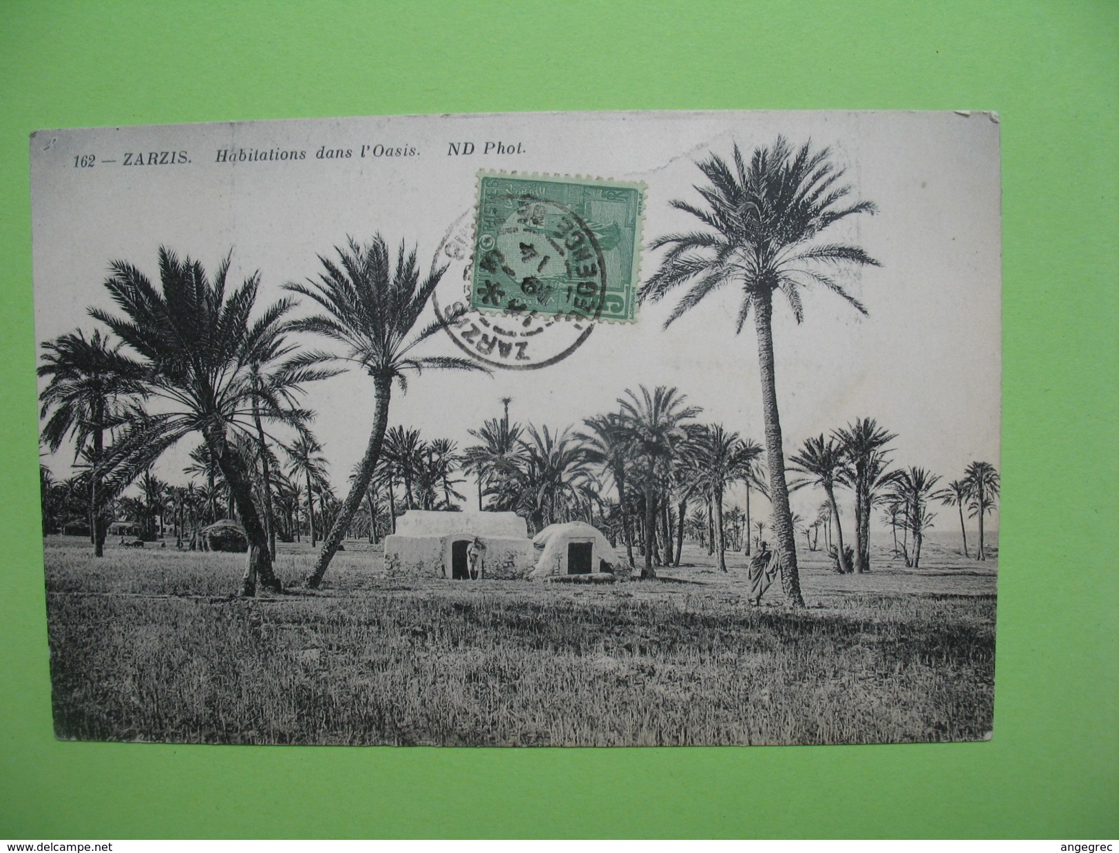 CPA  - Zarzis - Habitations Dans L'Oasis 1914 - Tunisie