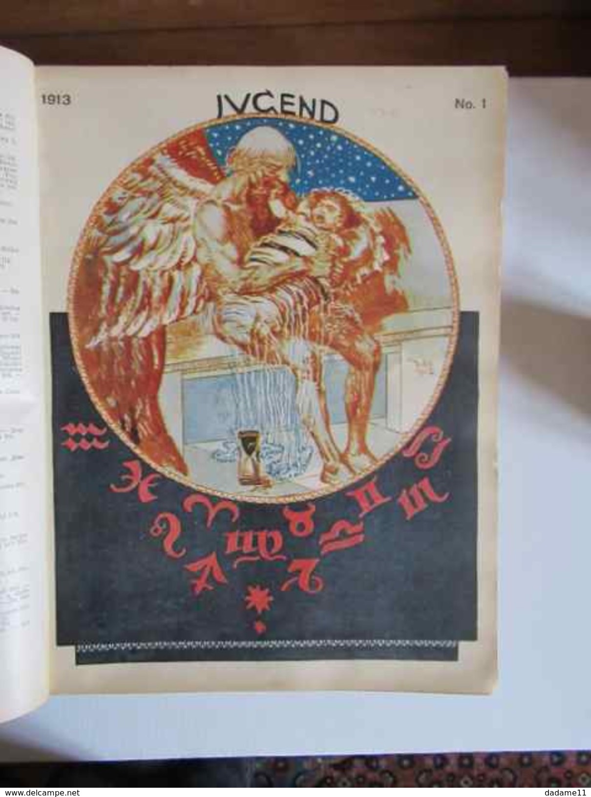 Rare volume  des journaux Jugend de l'année 1913 du n°1 au 27 Art Nouveau