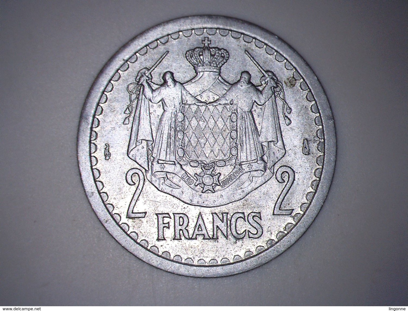 Monaco - Principauté - Louis II - 2 Francs (1943) - 1922-1949 Louis II