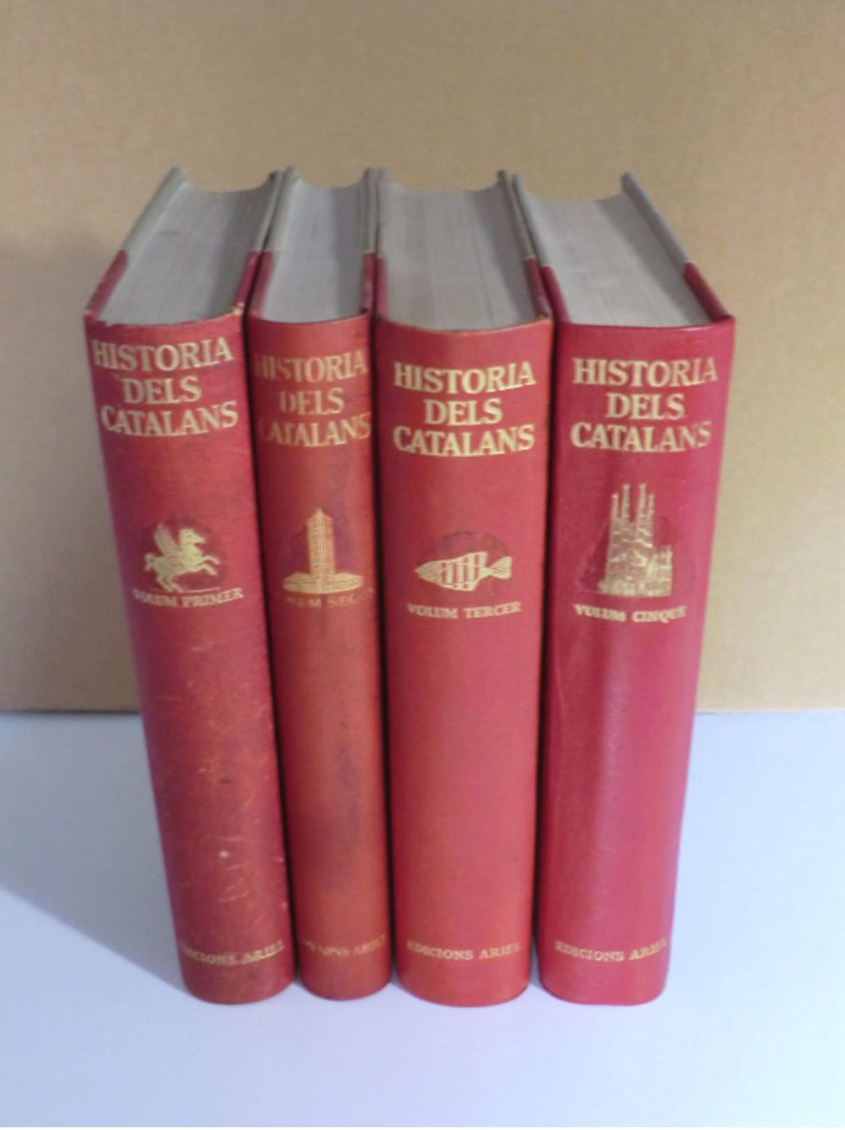 Ferran Soldevila i altres: Història dels catalans. Volums I-II-III-V. Complet. (història social Catalunya Ariel)