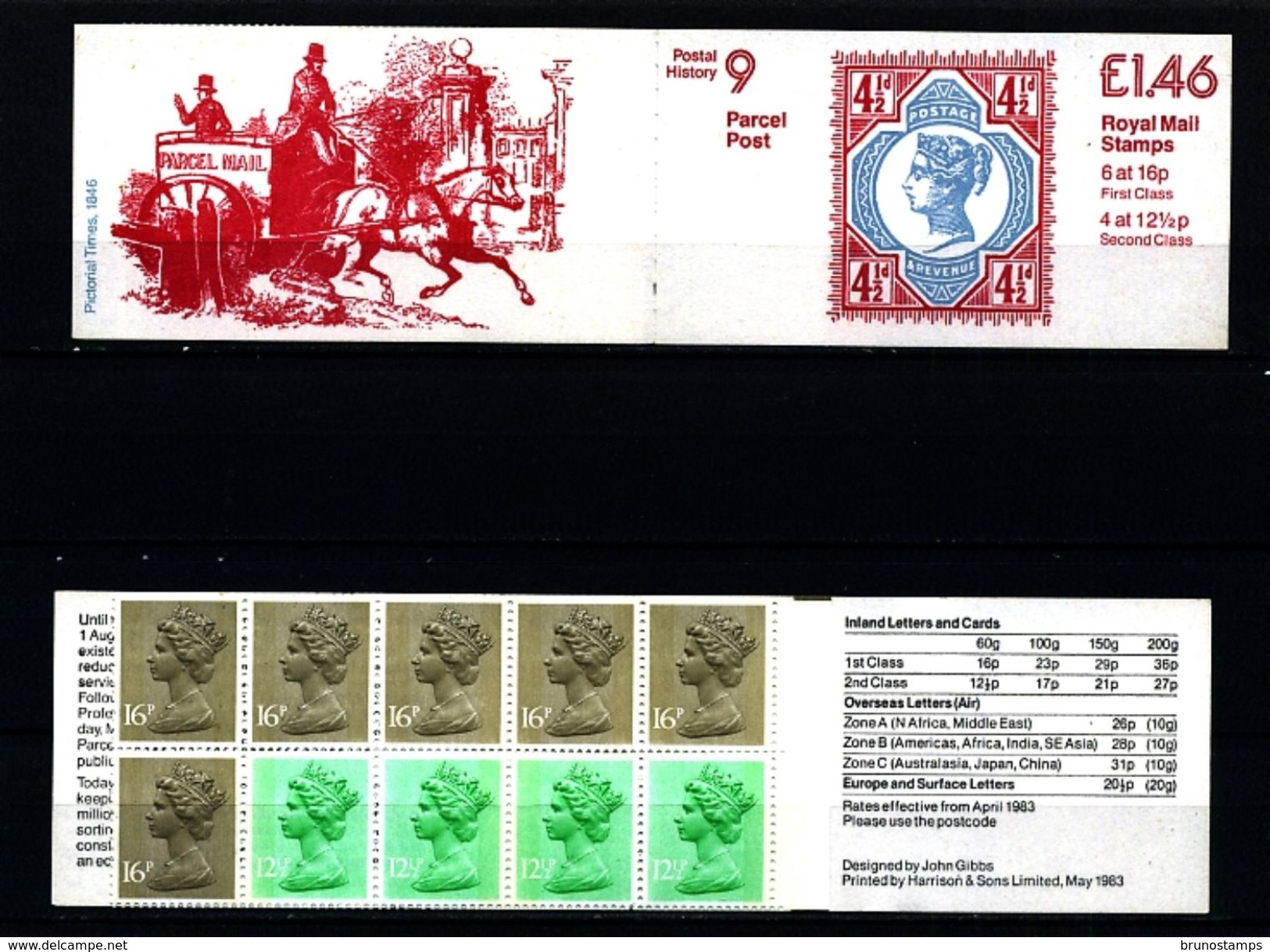 GREAT BRITAIN - 1983  £ 1.46  BOOKLET  4 1/2d  JUBILEE  RM  MINT NH  SG FO 2b - Libretti