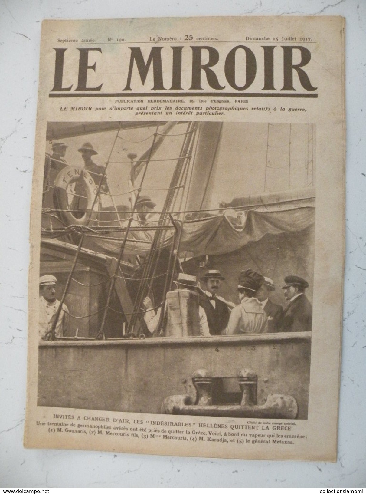 Le Miroir Guerre 1914/1918> Journal N°190 > 15.7.1917 >les Américains En France S'installent - Guerre 1914-18