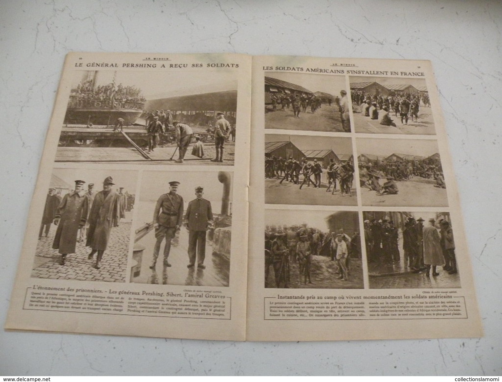 Le Miroir Guerre 1914/1918> Journal N°190 > 15.7.1917 >les Américains En France S'installent - Guerre 1914-18