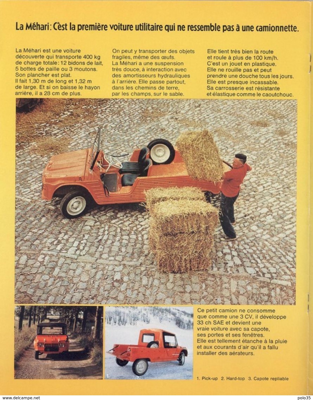 Citroën. Catalogue 1971 Des Petits Utilitaires. Citroën 250 & 400, Méhari, Ami 8 Service. 8 Pages Couleur - VR_C4_20 - Automobile