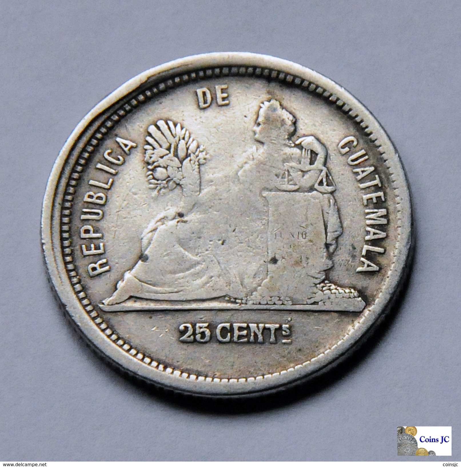 Guatemala - 25 Centavos - 1882 - Guatemala