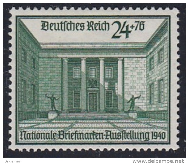 DR  743,  Postfrisch **, Nationale Briefmarkenausstellung, Berlin 1940 - Ungebraucht