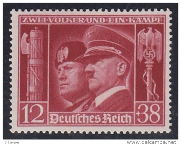 DR  763,  Postfrisch **, Deutsch-italienische Waffenbrüderschaft 1941 - Ungebraucht