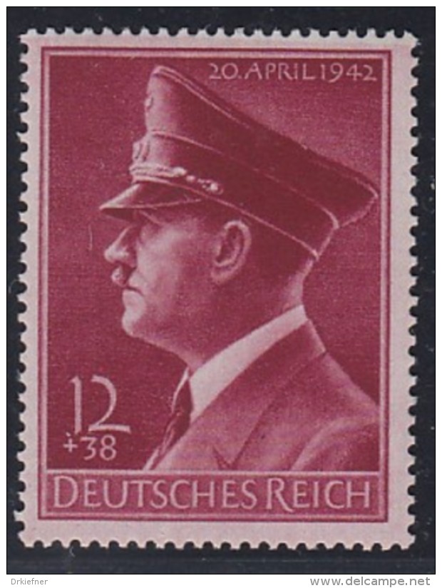 DR  813 X,  Postfrisch **, 53. Geburtstag Von Adolf Hitler 1942 - Ungebraucht