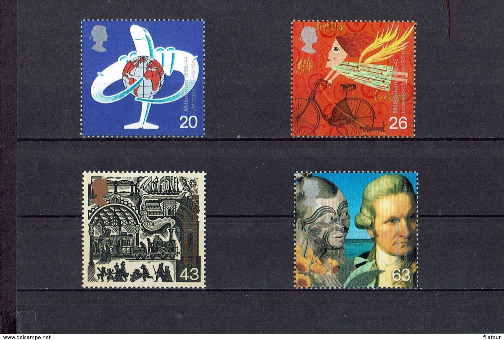 GRANDE BRETAGNE - Tournant Du Millénaire (I): Les Voyageurs . Série 2070/2073 - - Unused Stamps