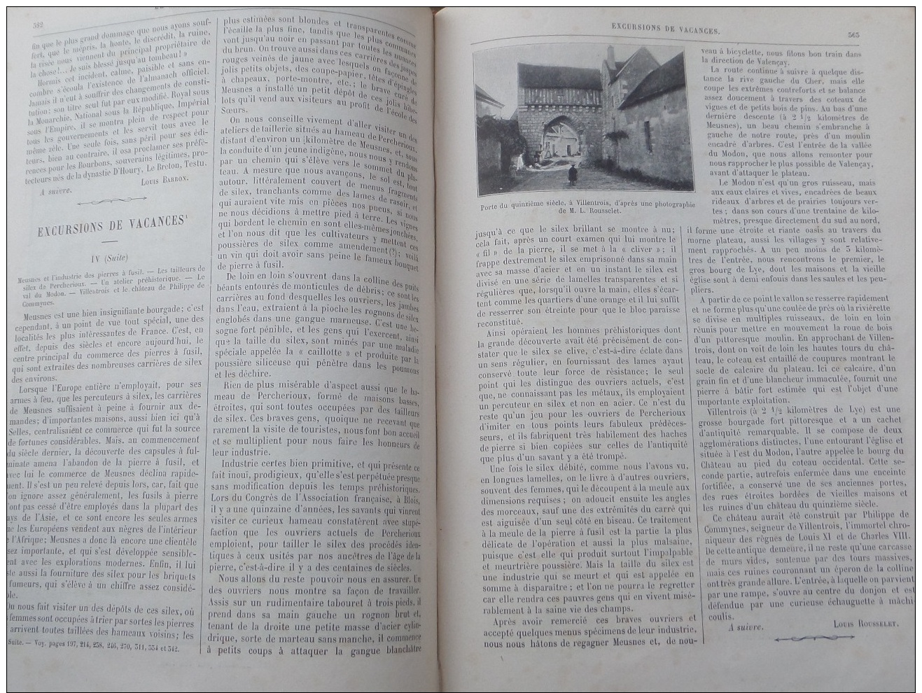 JOURNAL DE LA JEUNESSE1901N°1483:LES ALMANACHS/VILLENTROIS PORTE DU 15E.PHILIPPE DE COMMY/PERCHERIOUX TAILLEURS DE SILEX - 1900 - 1949