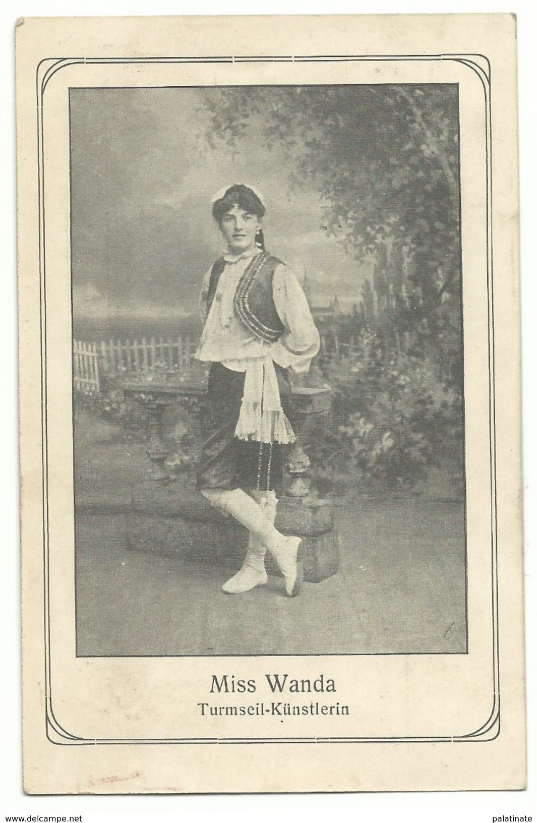 Turmseil-Künstlerin Miss Wanda Um 1910 - Sporters