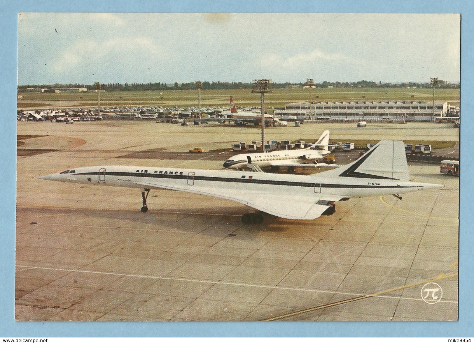 A019  CP Avion CONCORDE Avion Super-sonique - AEROPORT CHARLES DE GAULLE - ROISSY  +++++++++++++++ - 1946-....: Era Moderna