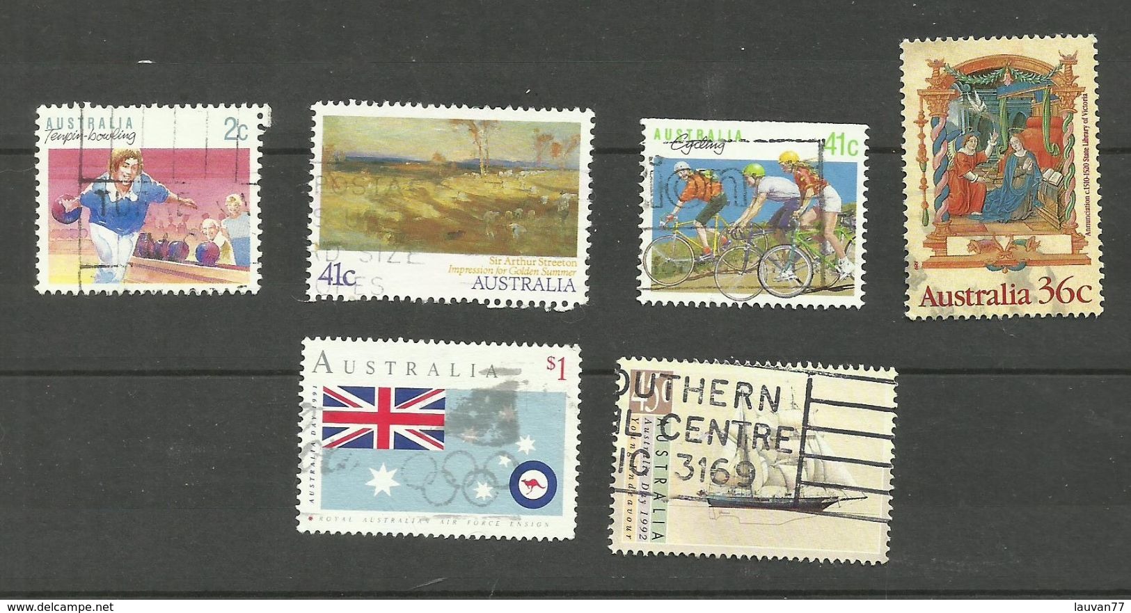 Australie N°1106B, 1122, 1126a, 1135, 1197, 1232 - Used Stamps