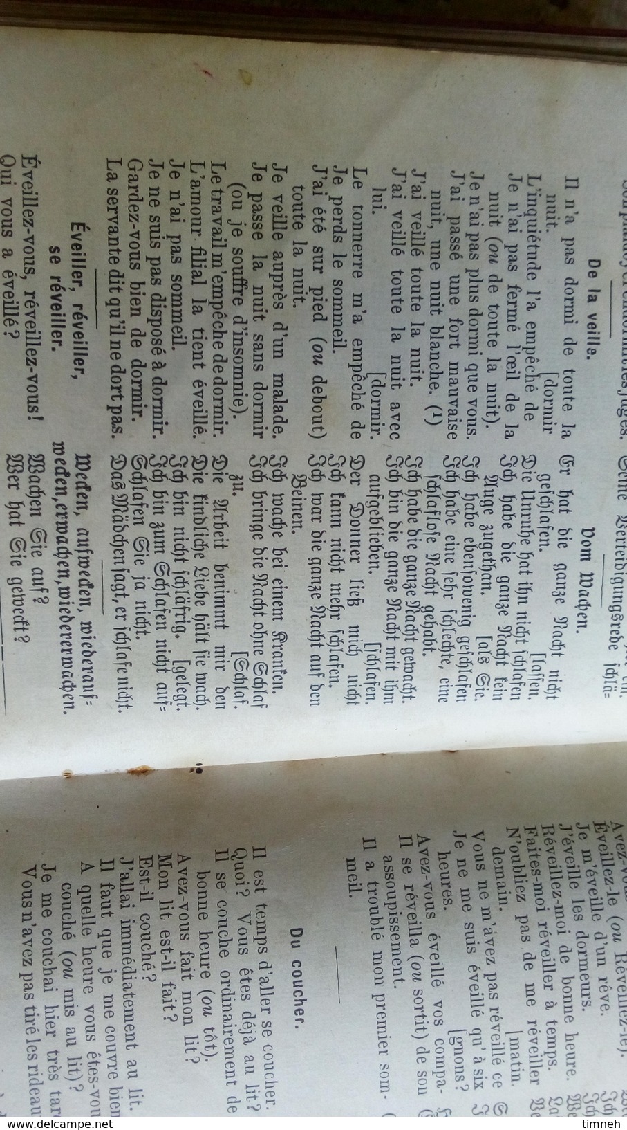 COURSIER 1892 MANUEL de la CONVERSATION française et allemande HANDBUCH der Französischen und Deutschen Sprache CAUSERIE