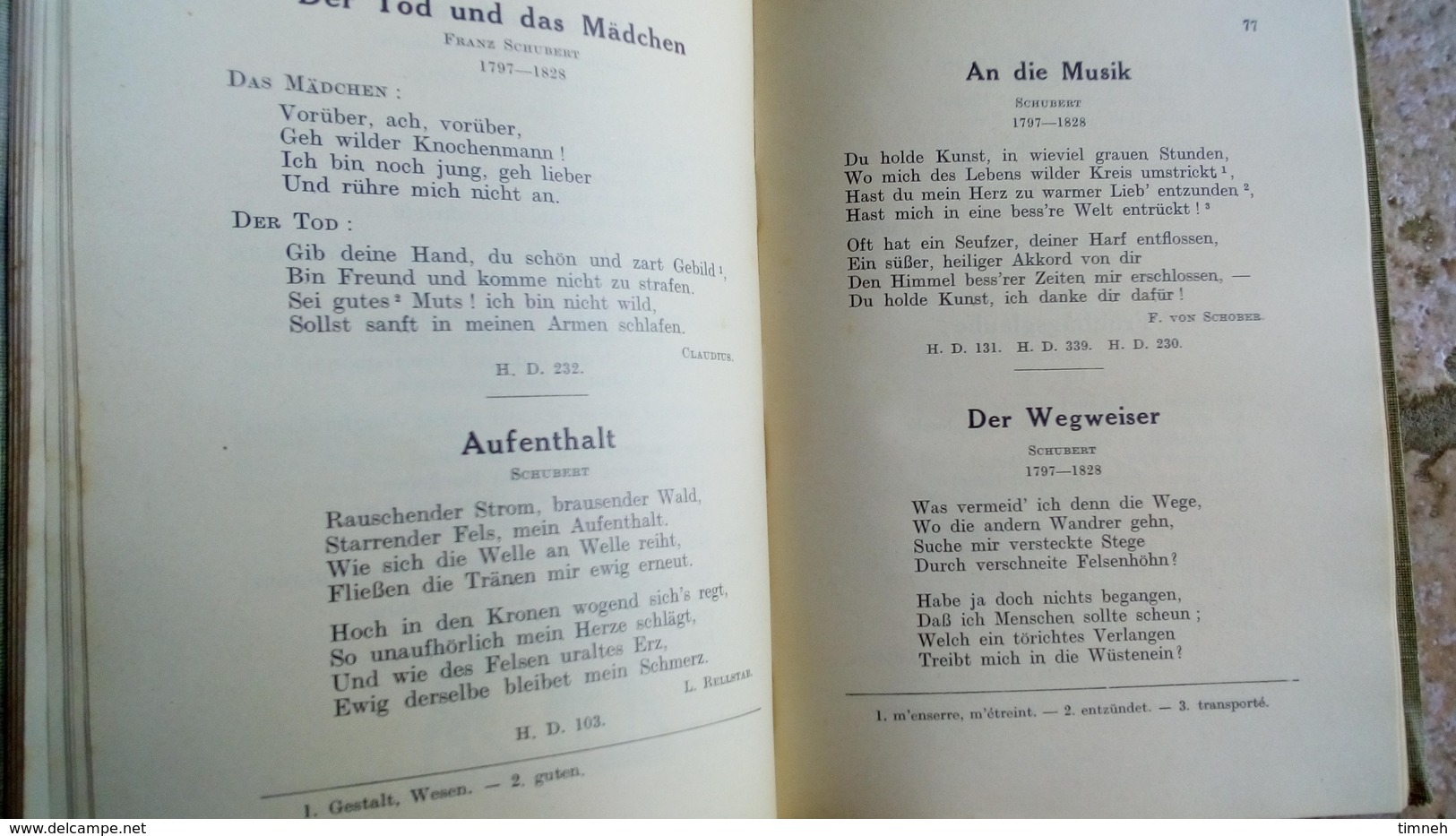 Pierre CLERC - DEUTSCHE LIEDER - LA CHANSON ET LE DISQUE ALLEMAND - Editions DIDIER 220 pages - dédicace auteur