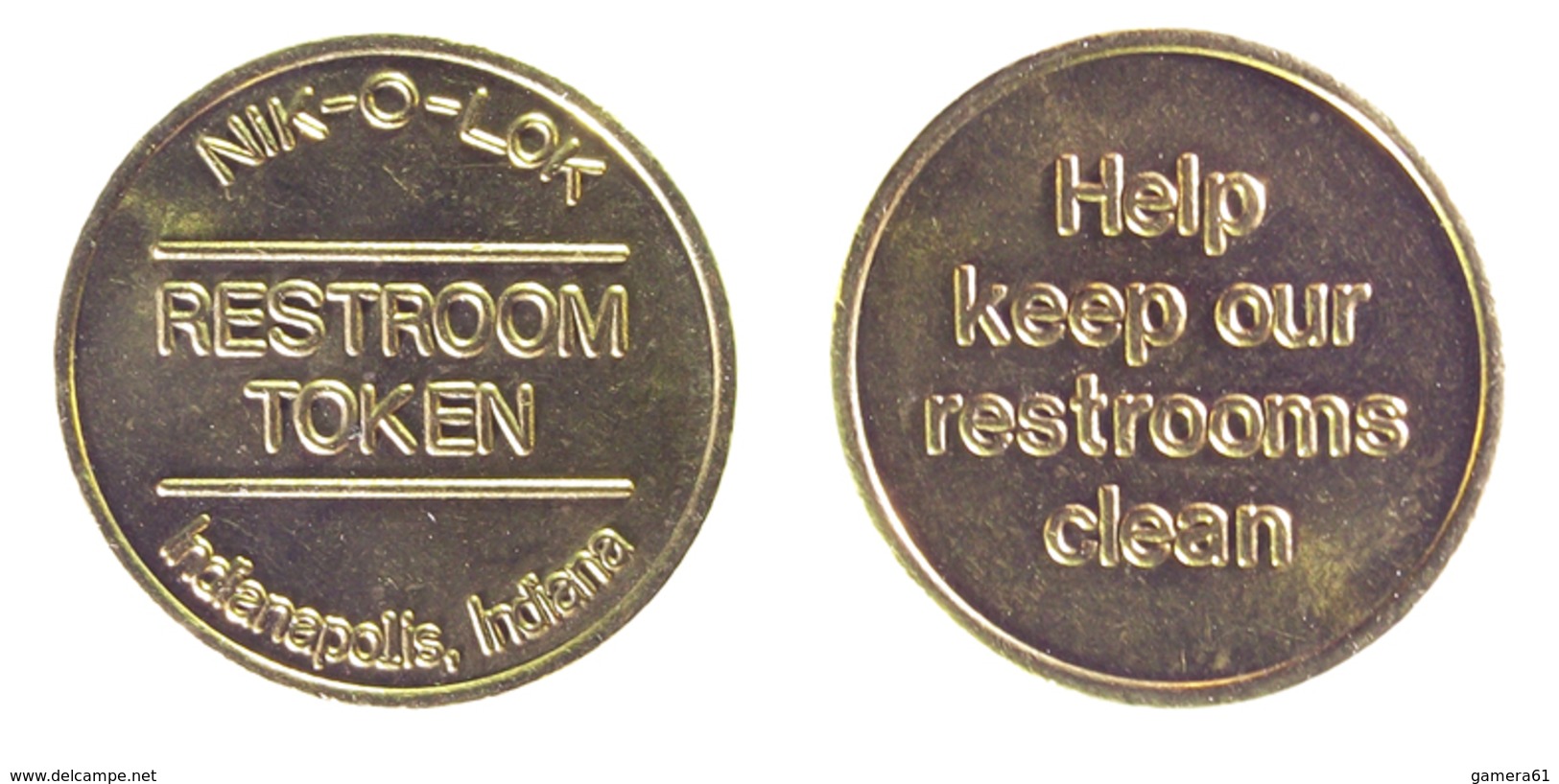 01020 GETTONE TOKEN JETON FICHA RESTROOM TOKEN - Autres & Non Classés