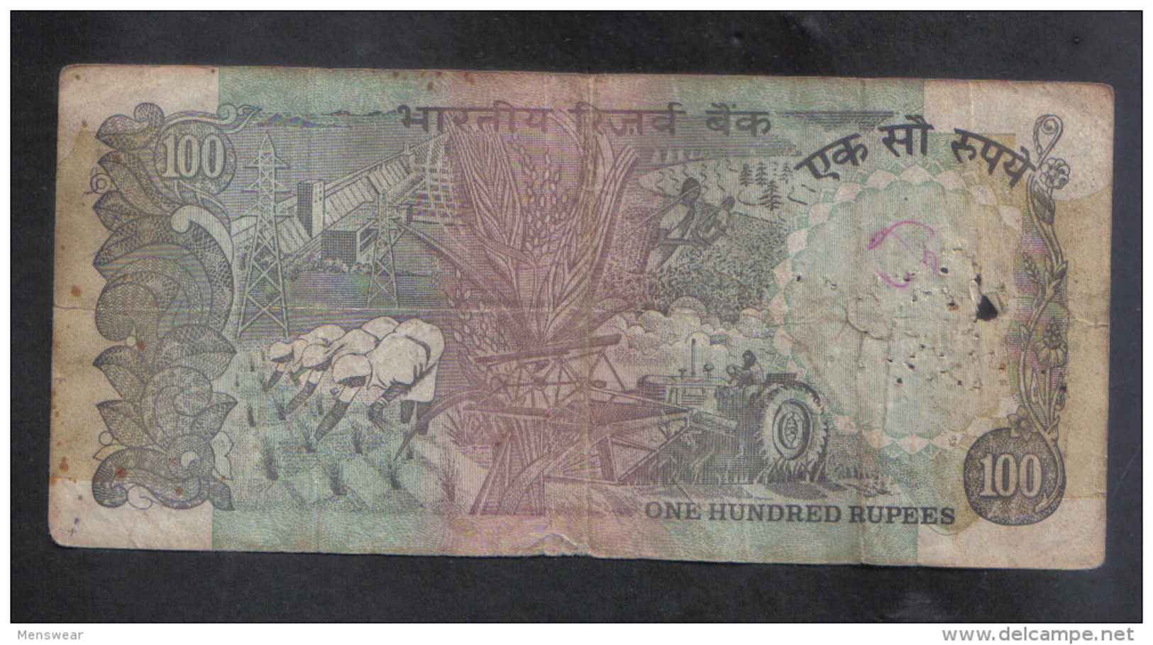 RESERVE BANK OF INDIA  ( 100 RUPEES ) - India