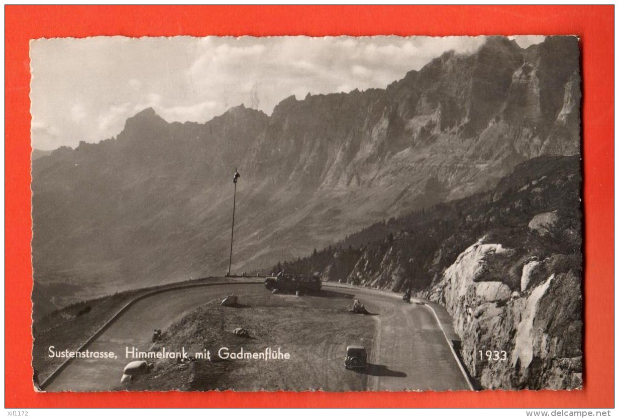 MID-31  Sustenstrasse Himmelrank Mit Gadmenflühe. Stempel Hotel Steingletscher, Gelaufen - Gadmen 