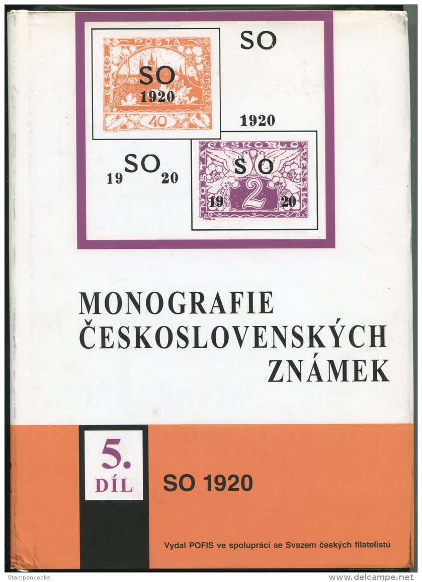 1998 Monografie Ceskoslovenskych Znamek SO 1920 Hardback - Other & Unclassified