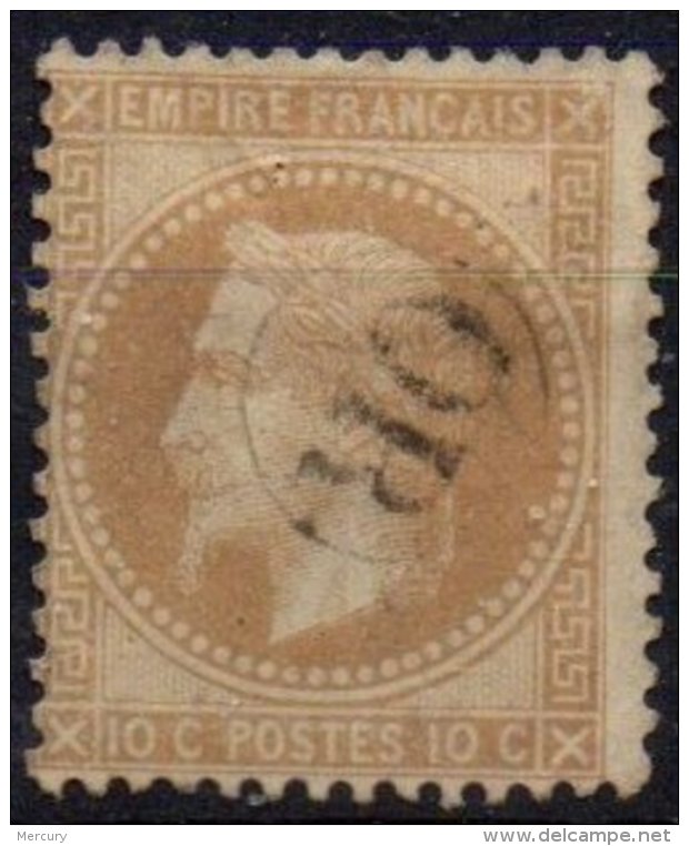 FRANCE - 10 C Type I Oblitéré OR TTB - 1863-1870 Napoleon III Gelauwerd