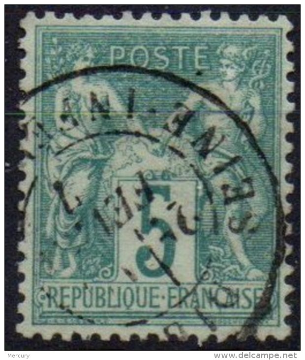 FRANCE -  5 C Oblitéré Très Bien Centré TTB - 1876-1878 Sage (Type I)