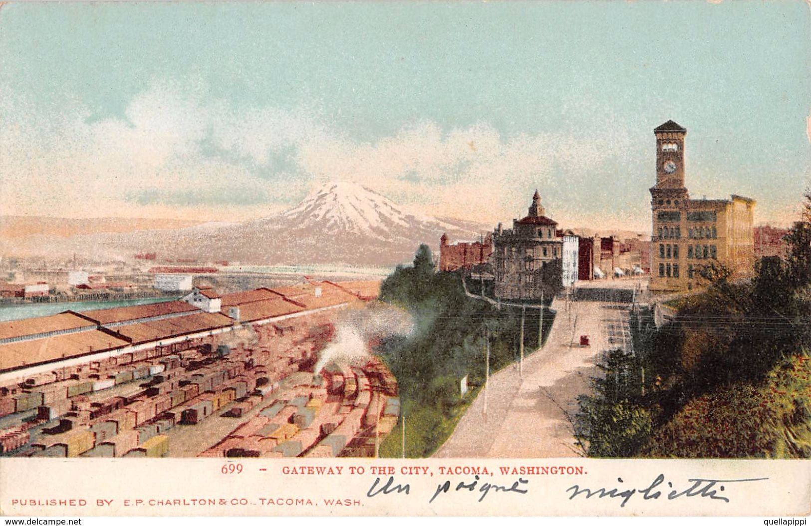 06651 "GATEWAY TO THE CITY, TACOMA, WASHINGTON" ANIMATA. CART NON SPED - Tacoma