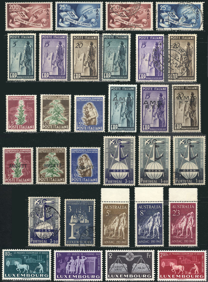 TOPIC EUROPA Lot Of Good Stamps And Sets Topic Europa, Issued In 1940s And 1950 - Altri & Non Classificati