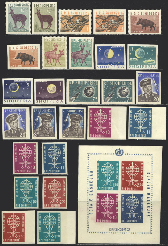 ALBANIA Lot Of Sets And Souvenir Sheets, VERY THEMATIC, Many Imperforate, Very F - Albania