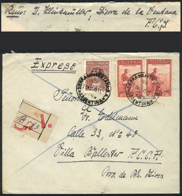 GERMANY Express Cover Sent By POW Joachim Klinkmüller To His Girlfriend And Futu - Altri & Non Classificati