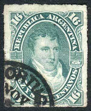 ARGENTINA GJ.50, With Rare Circular Datestamp Of TORTUGAS (Santa Fe), VF Quality - Autres & Non Classés