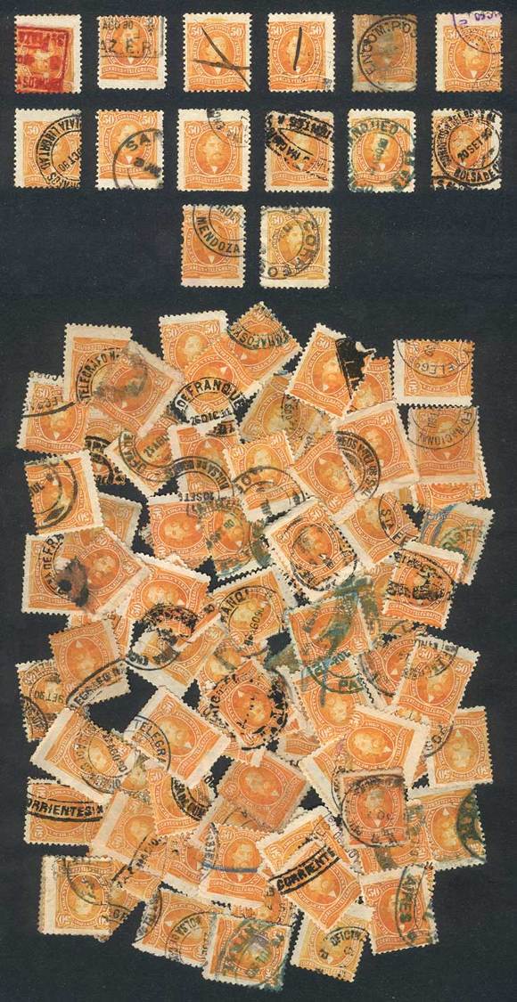 ARGENTINA GJ.113 X 98 Used Stamps, VF General Quality. Package Made By A Collect - Otros & Sin Clasificación
