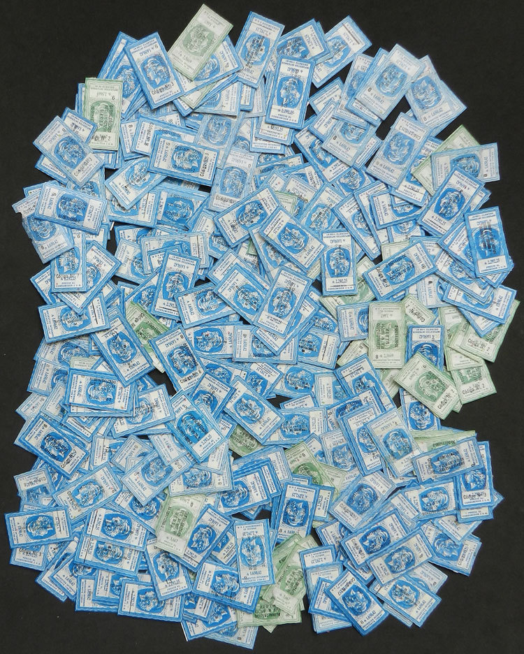 ARGENTINA CIGARETTES: Lot Of Many Hundreds Of Revenue Stamps To Pay Domestic Tax - Autres & Non Classés