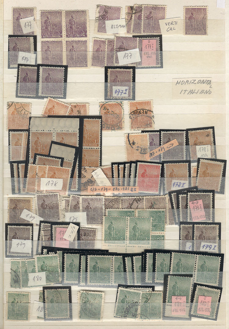 ARGENTINA Large Stockbook With THOUSANDS OF STAMPS Issued Circa Between 1892 And - Collections, Lots & Séries