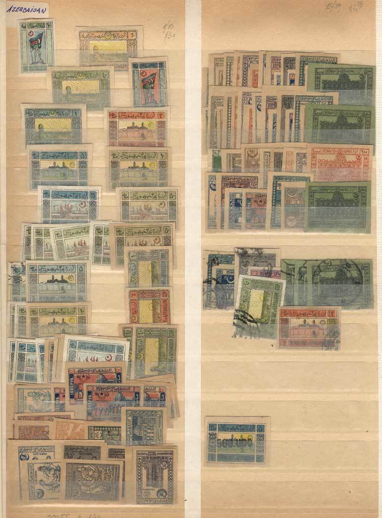 AZERBAIJAN Tens Of Stamps On Stock Page, Very Interesting Lot For The Especialis - Azerbaïdjan