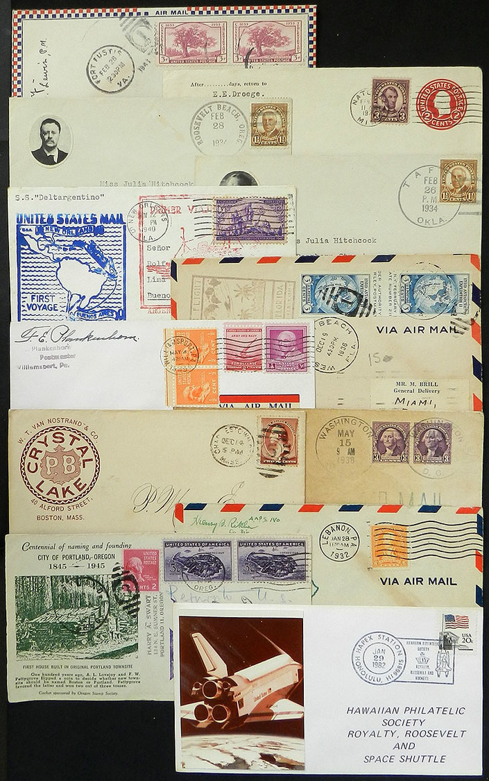 UNITED STATES 89 Covers, FDC Covers, First Flights, Etc. From Various Periods, G - Autres & Non Classés