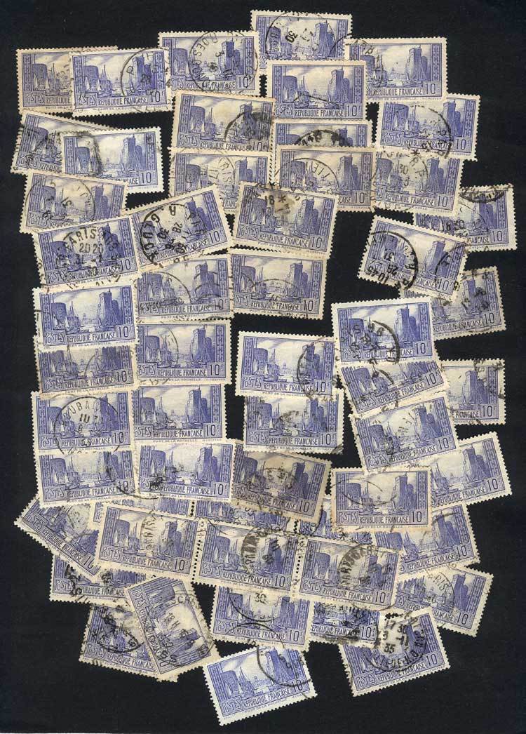 FRANCE Yvert 261b X 50+ Used Examples (ALL TYPE I), Very Fine Quality, Catalog V - Otros & Sin Clasificación