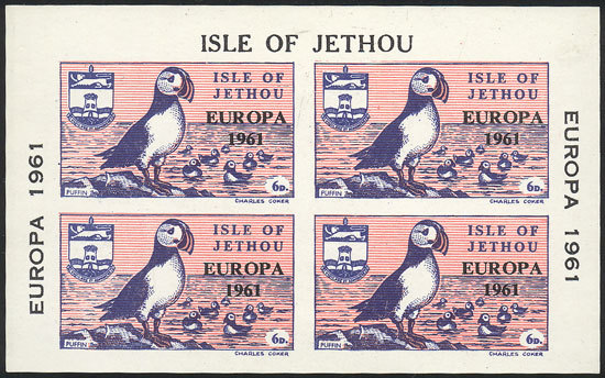 GREAT BRITAIN - JETHOU Private Issue, Europa 1961, Topic BIRDS, Mint With A Tiny - Autres & Non Classés