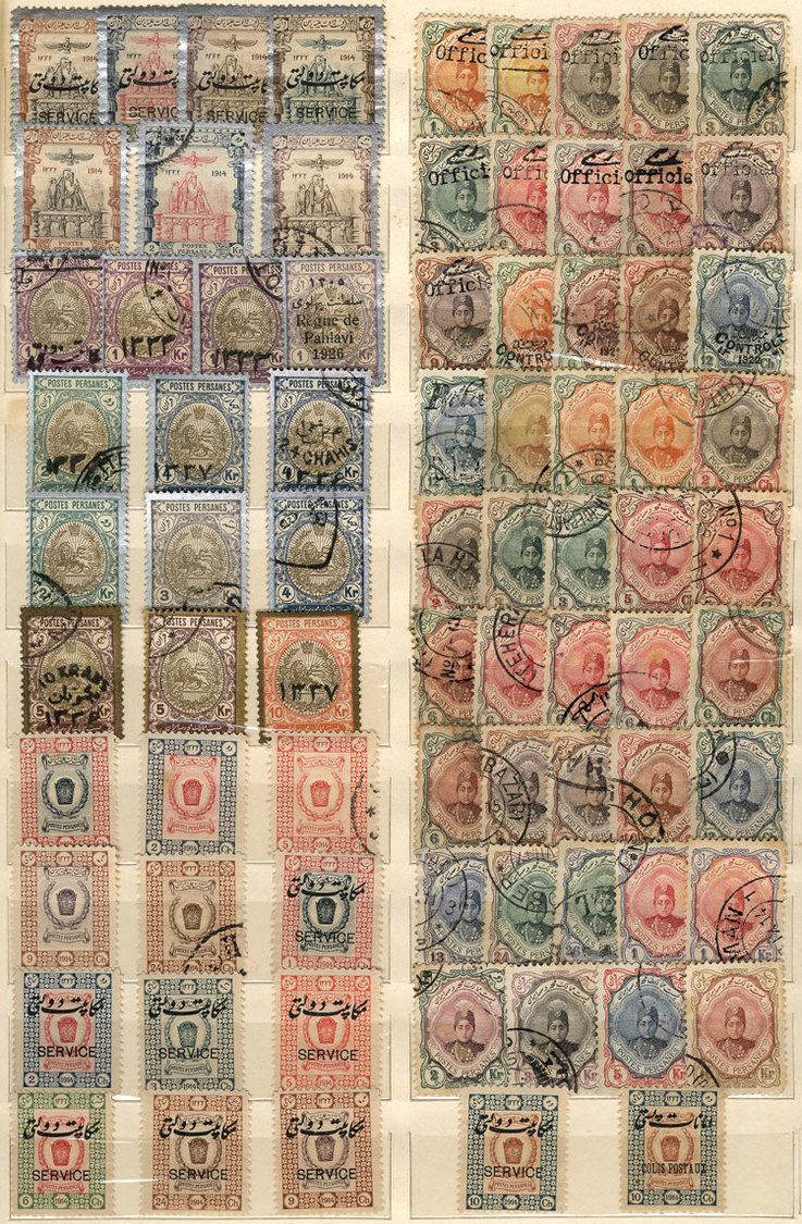 IRAN Interesting Accumulation Of Old Stamps, Fine To Very Fine General Quality. - Iran