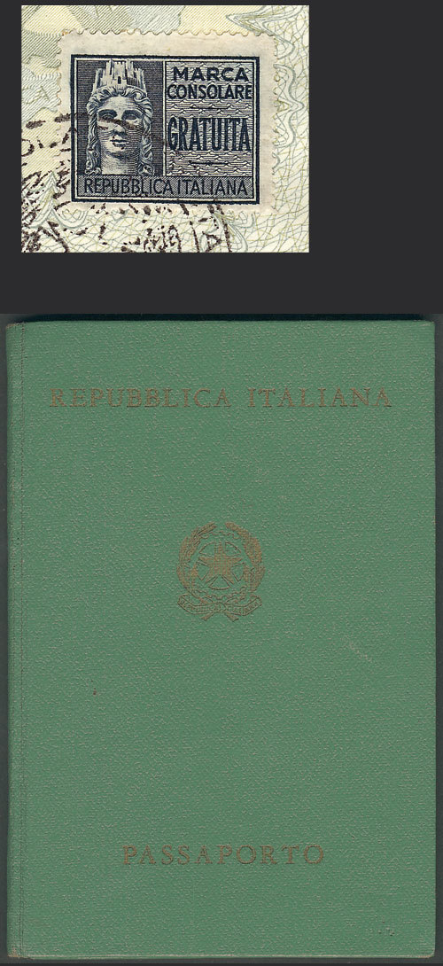 ITALY Passport Of The Year 1970 With Interesting Revenue Stamps! - Fiscaux