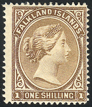 FALKLAND ISLANDS/MALVINAS Sc.18a, Mint Original Gum, Small Thin On Back, Very Go - Falklandinseln