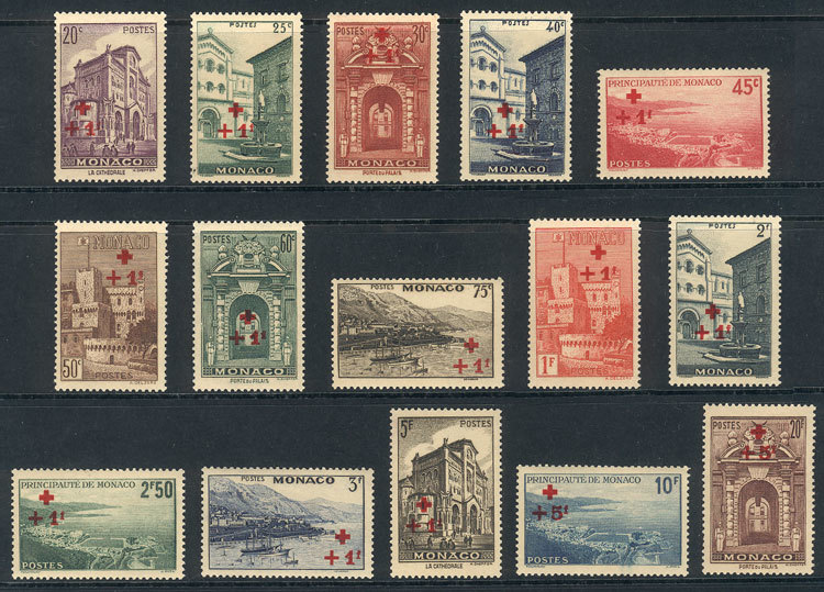 MONACO Sc.B36/B50, 1940 Charity Issue To Collect Funds For Ambulances, 15 Unmoun - Autres & Non Classés