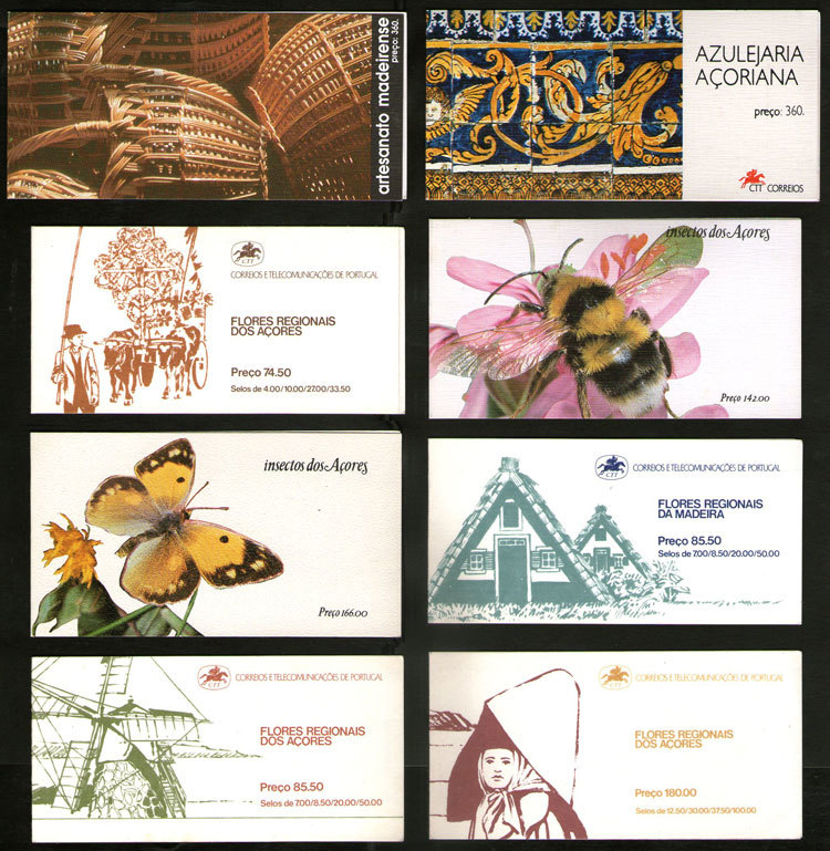 PORTUGAL Lot Of 12 Very Thematic Modern Booklets (some Of Azores And Madeira), V - Autres & Non Classés
